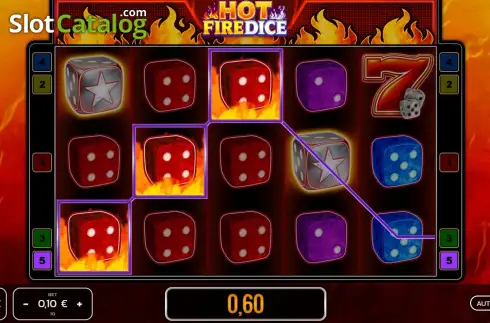 Скрин3. Hot Fire Dice слот