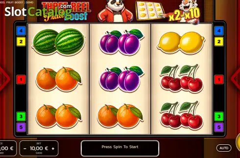 Скрин2. Three Reel Fruit Boost слот