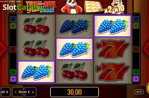 Скрин3. Three Reel Fruit Boost слот