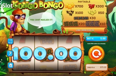 Скрин3. Kongo Bongo (Tom Horn Gaming) слот