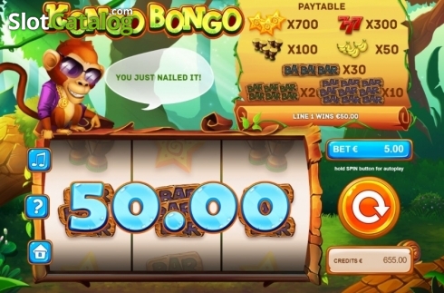 Скрин4. Kongo Bongo (Tom Horn Gaming) слот