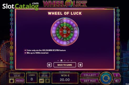 Скрин6. Wheel of Luck (Tom Horn Gaming) слот