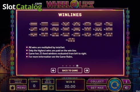 Скрин9. Wheel of Luck (Tom Horn Gaming) слот