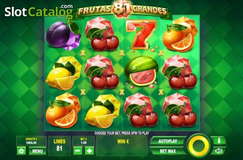 Скрин3. 81 Frutas Grandes слот