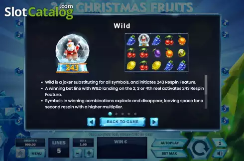 Скрин6. 243 Christmas Fruits слот