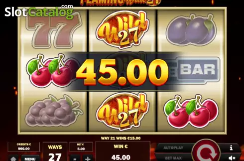 Скрин3. Flaming Wild 27 слот