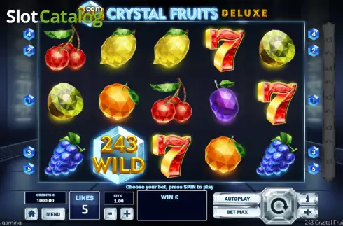 Скрин2. 243 Crystal Fruits Deluxe слот