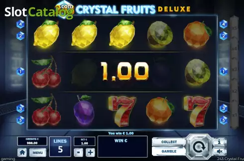 Скрин3. 243 Crystal Fruits Deluxe слот