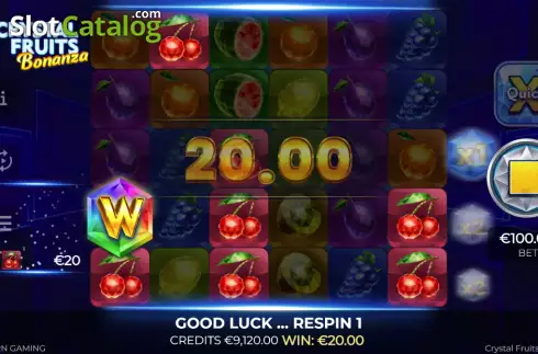 Скрин3. Crystal Fruits Bonanza слот