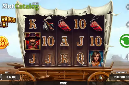 Скрин2. Bank Wagon Heist слот