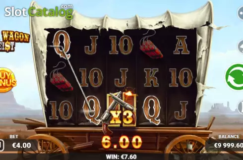 Скрин3. Bank Wagon Heist слот