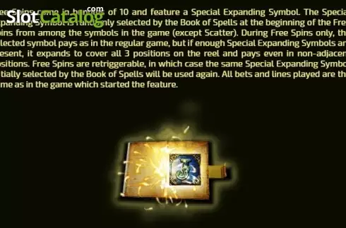 Скрин5. Book of Spells (Tom Horn Gaming) слот