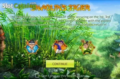 Скрин2. Shaolin Tiger слот