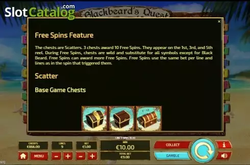 Скрин6. Blackbeard's Quest слот