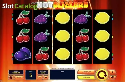 Скрин2. Hot Blizzard слот