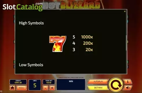 Скрин9. Hot Blizzard слот