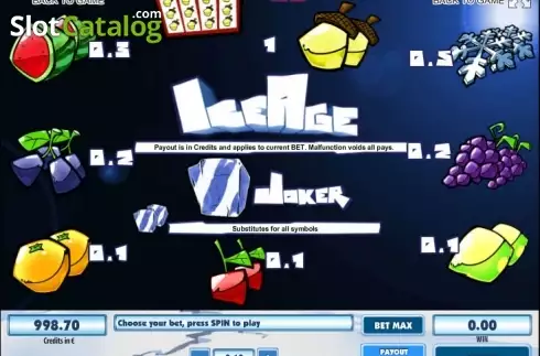 Скрин6. Ice Age (Tom Horn Gaming) слот