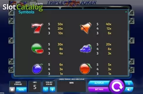Скрин7. Triple Joker (Tom Horn Gaming) слот