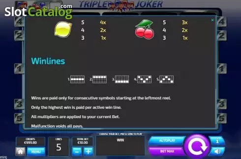 Скрин8. Triple Joker (Tom Horn Gaming) слот