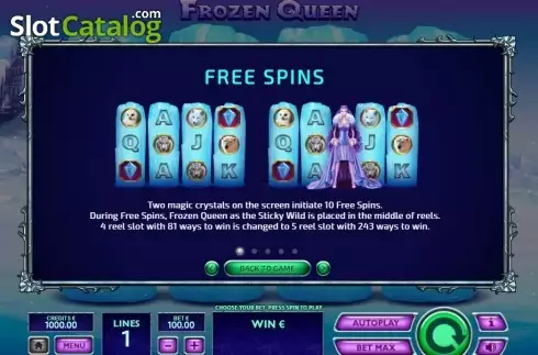 Скрин4. Frozen Queen слот