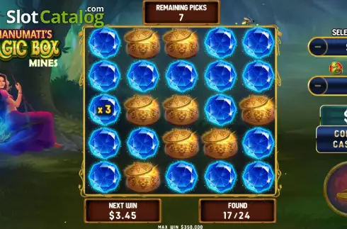 Скрин2. Bhanumati's Magic Box Mines слот