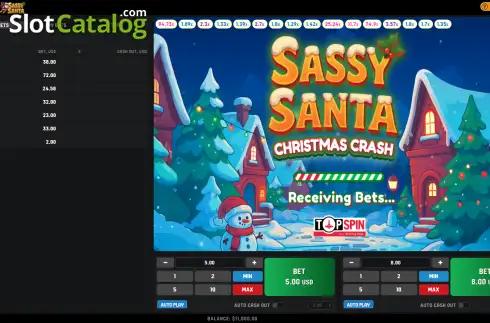 Скрин2. Sassy Santa Christmas Crash слот