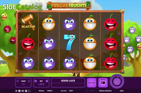 Скрин2. Freche Früchte слот