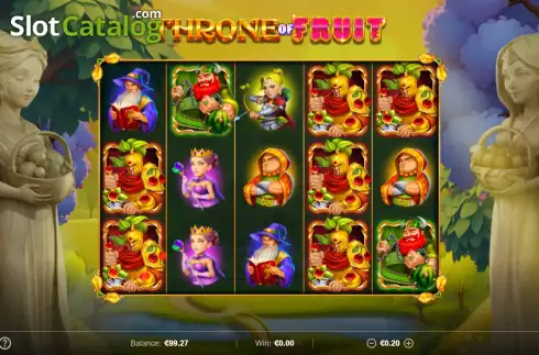 Скрин2. Throne of Fruit слот