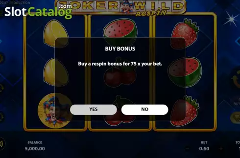 Скрин6. Joker Wild Respin слот