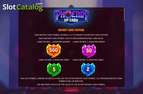 Скрин9. Phoenix Up Cash слот