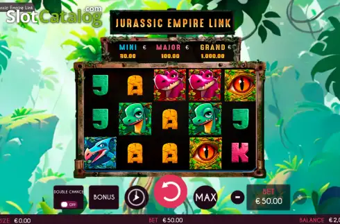 Скрин2. Jurassic Empire Link слот