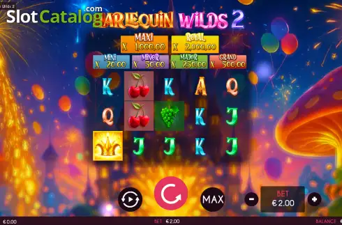 Скрин2. Harlequin Wilds 2 слот