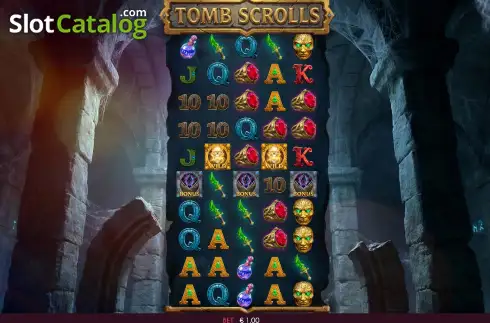 Скрин2. Tomb Scrolls слот