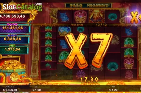 Скрин8. Ancient Fortunes Poseidon WowPot Megaways слот