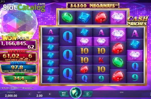 Скрин2. Cash 'N Riches WowPot Megaways слот