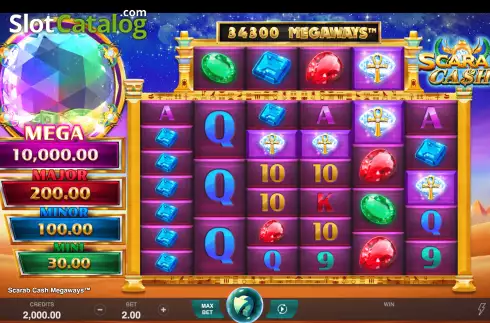 Скрин2. Scarab Cash Megaways слот