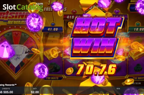 Скрин8. Rising Rewards слот