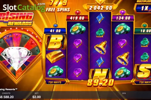Скрин9. Rising Rewards слот