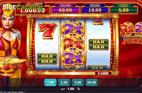 Скрин2. 3x 2x Fire and Roses Joker слот