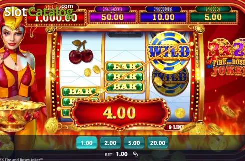 Скрин3. 3x 2x Fire and Roses Joker слот