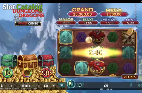 Скрин4. Dungeons & Dragons Power Combo слот