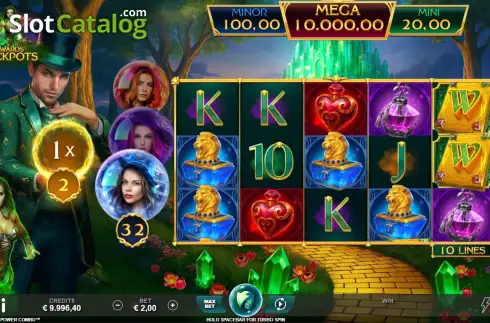 Скрин2. Book of Oz Magic 5 Power Combo слот