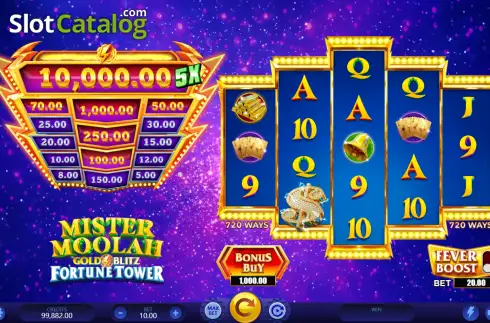 Скрин2. Mister Moolah Gold Blitz Fortune Tower слот