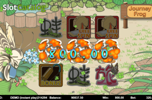 Скрин5. Journey Frog слот