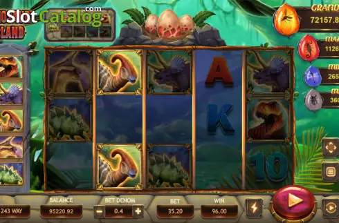 Скрин3. Dinosaur Island слот