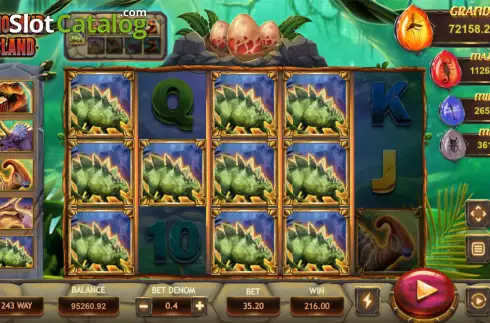 Скрин4. Dinosaur Island слот