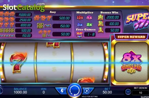 Скрин2. Super 777 (Triple Profits Games) слот