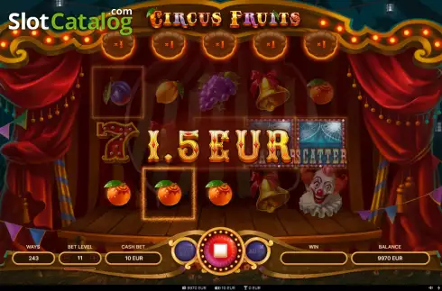 Скрин4. Circus Fruits слот