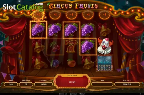 Скрин8. Circus Fruits слот