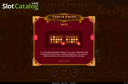 Скрин9. Circus Fruits слот